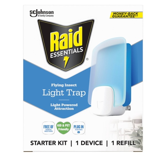 Raid Essentials Flying Insect Light Trap Starter Kit - Picture 1 of 2